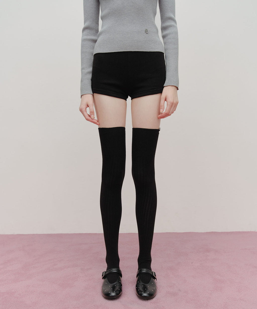 Marithe & Francois Girbaud - Over Knee Long Socks (Black) product image 4 | TRAB K-Fashion Australia