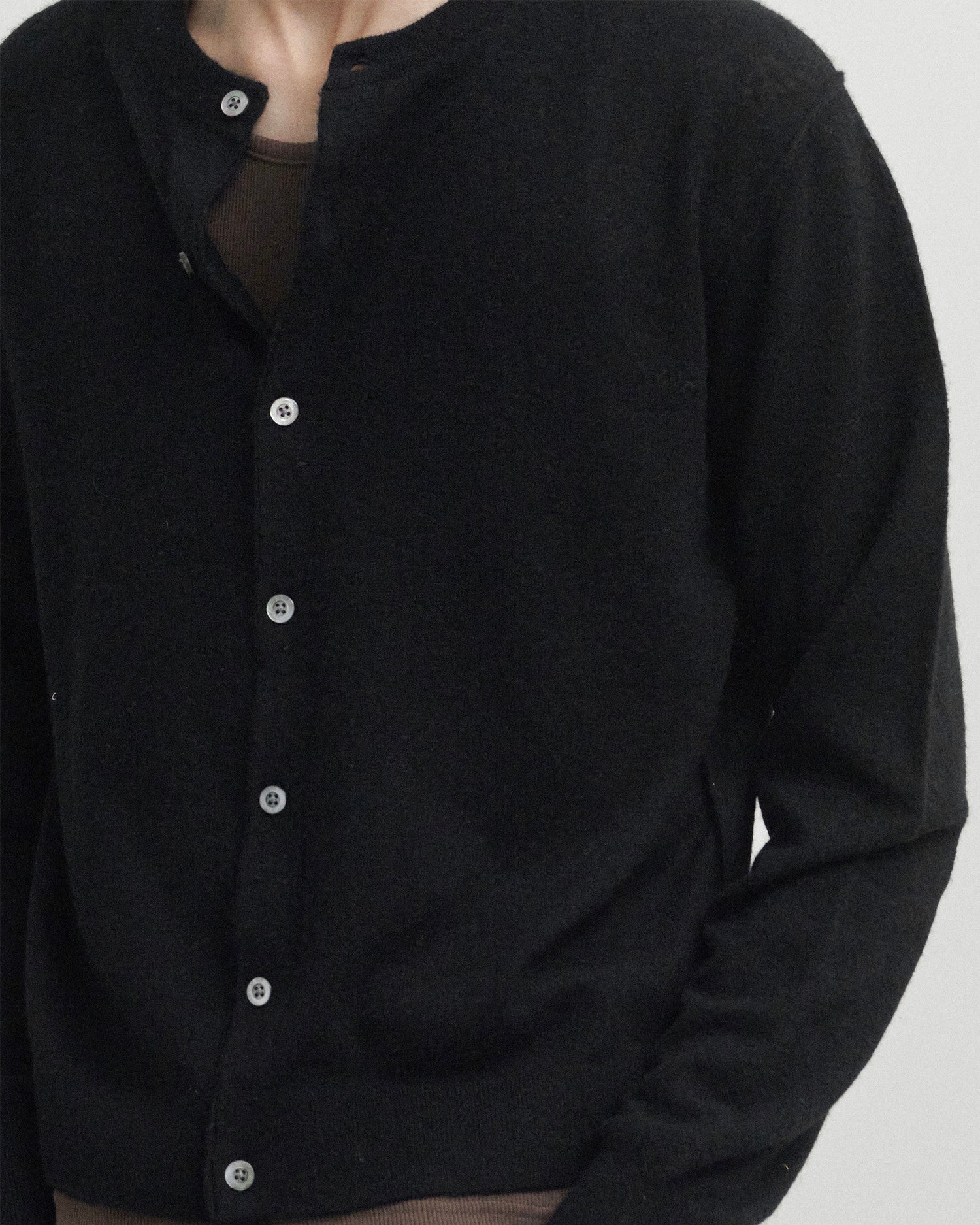 Brownyard - Soft Round Cardigan (Black) product image 4 | TRAB K-Fashion Australia