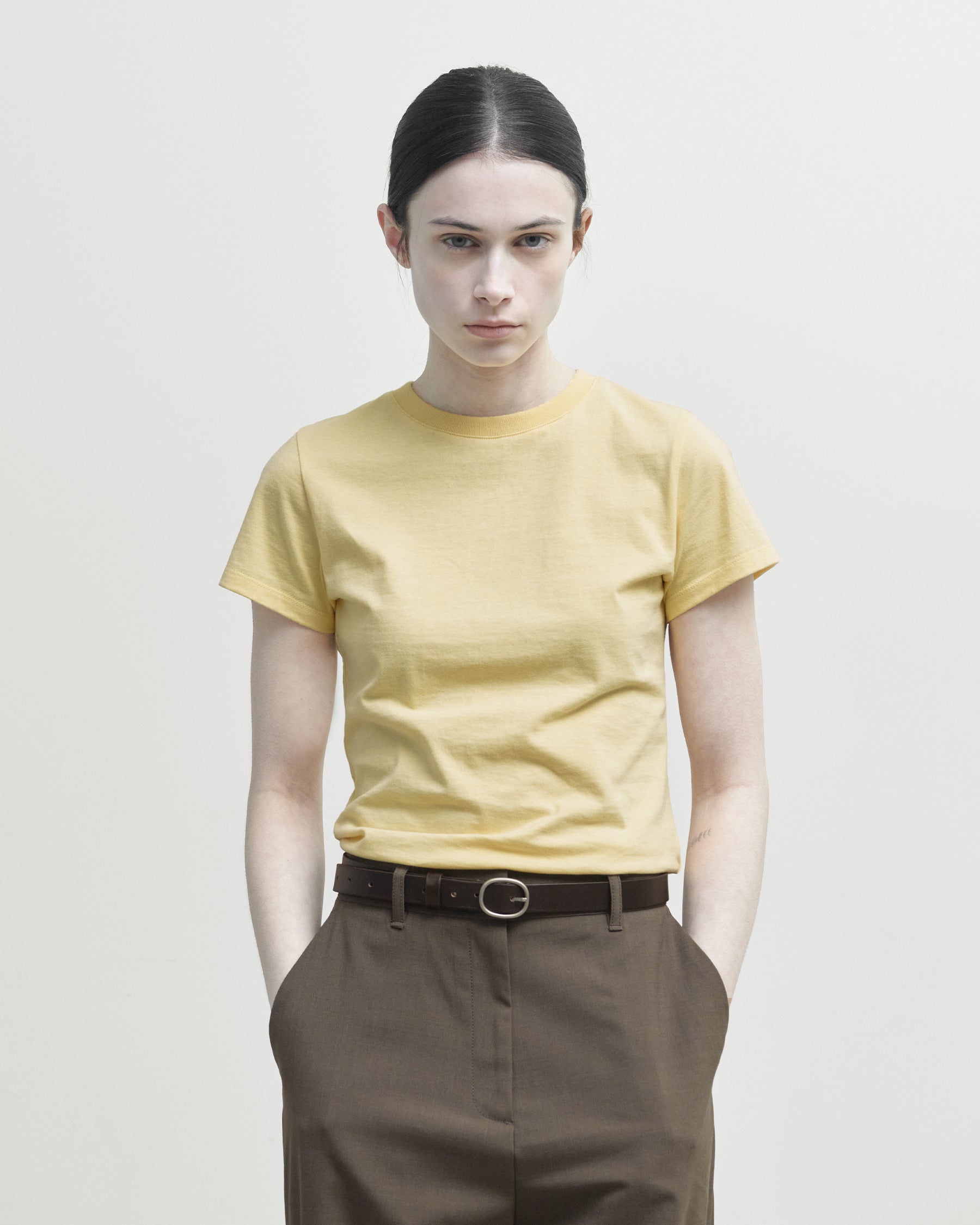 Brownyard - Essential T Shirt (Light Yellow) product image 1 | TRAB K-Fashion Australia