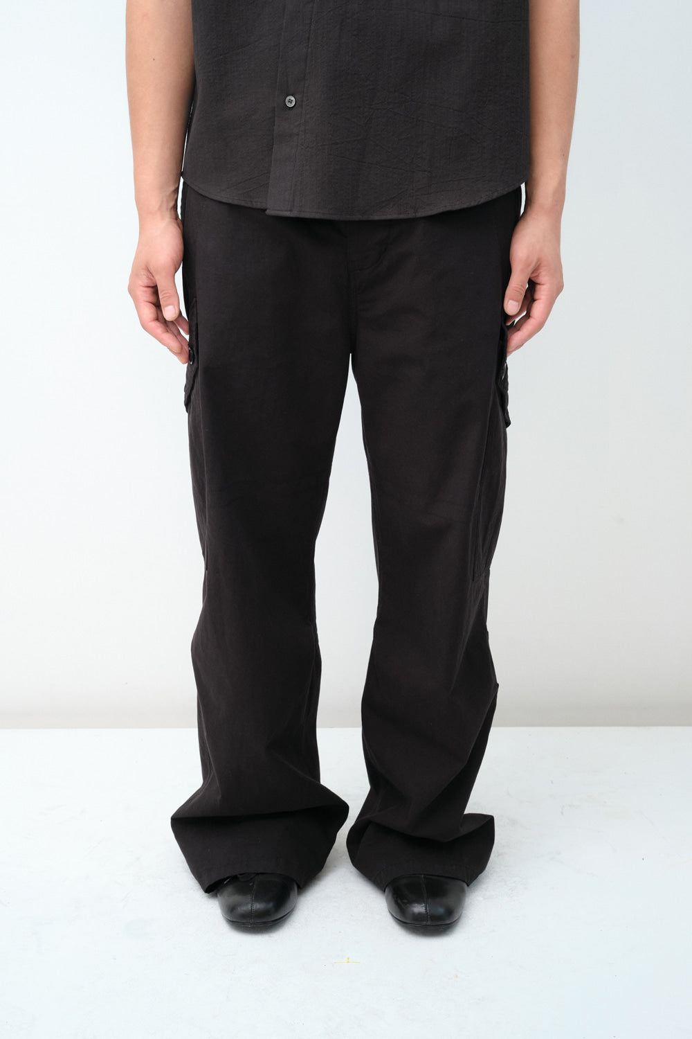 Hatchingroom - Curved Cargo Pants (Black) product image 6 | TRAB K-Fashion Australia