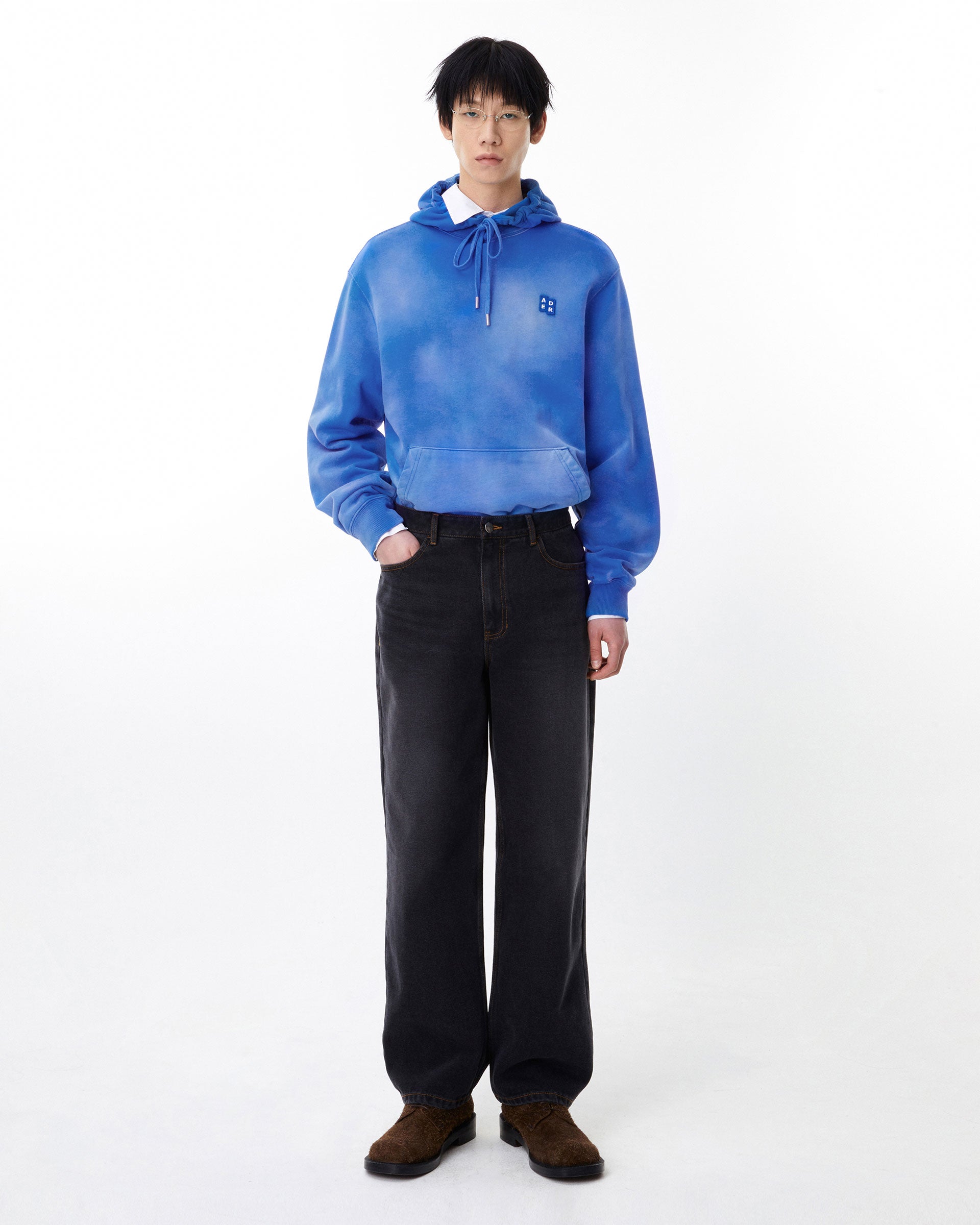 Ader Error - Sig; BL Tag hoodie 01 (Z-Blue) product image 1 | TRAB K-Fashion Australia