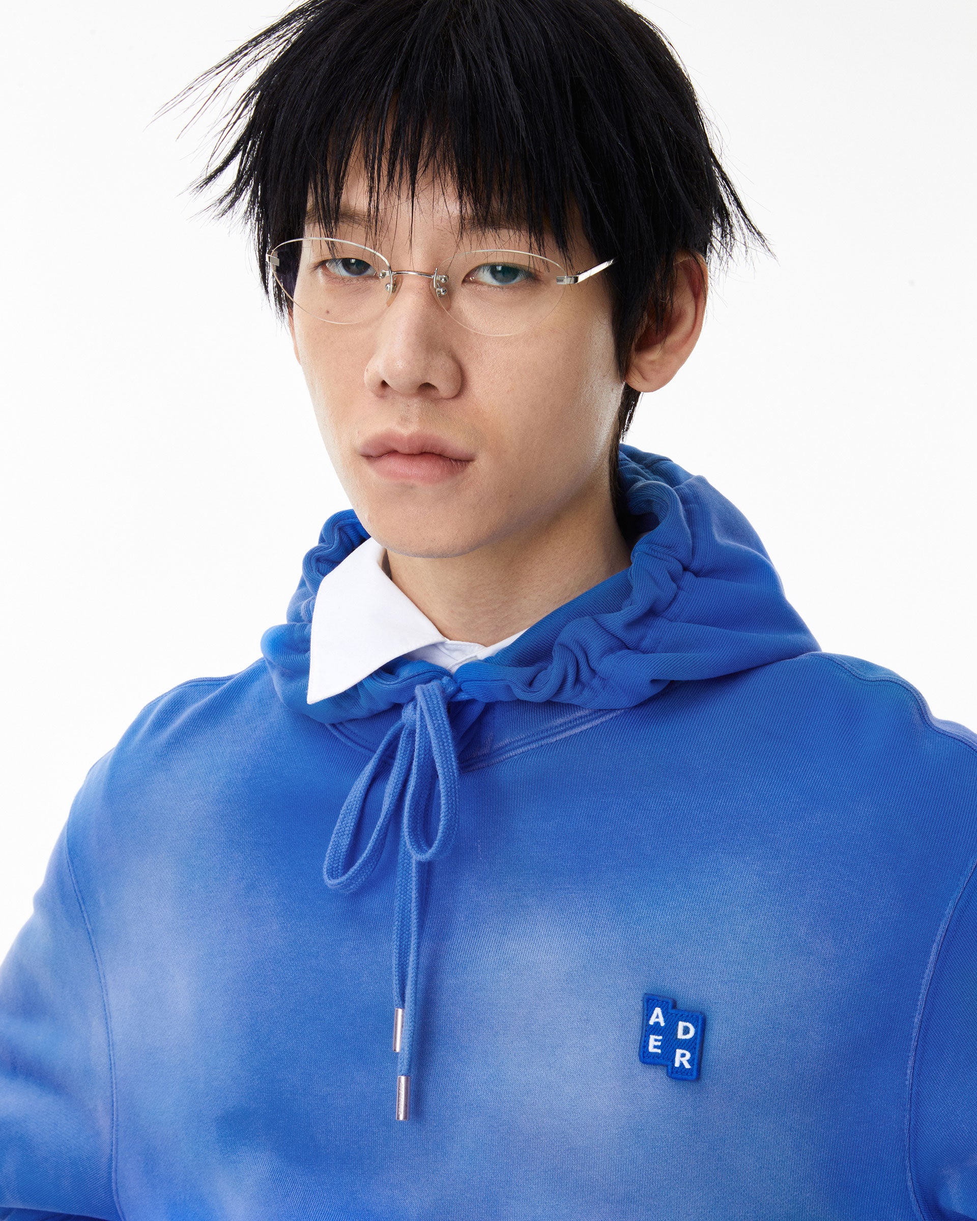Ader Error - Sig; BL Tag hoodie 01 (Z-Blue) product image 2 | TRAB K-Fashion Australia