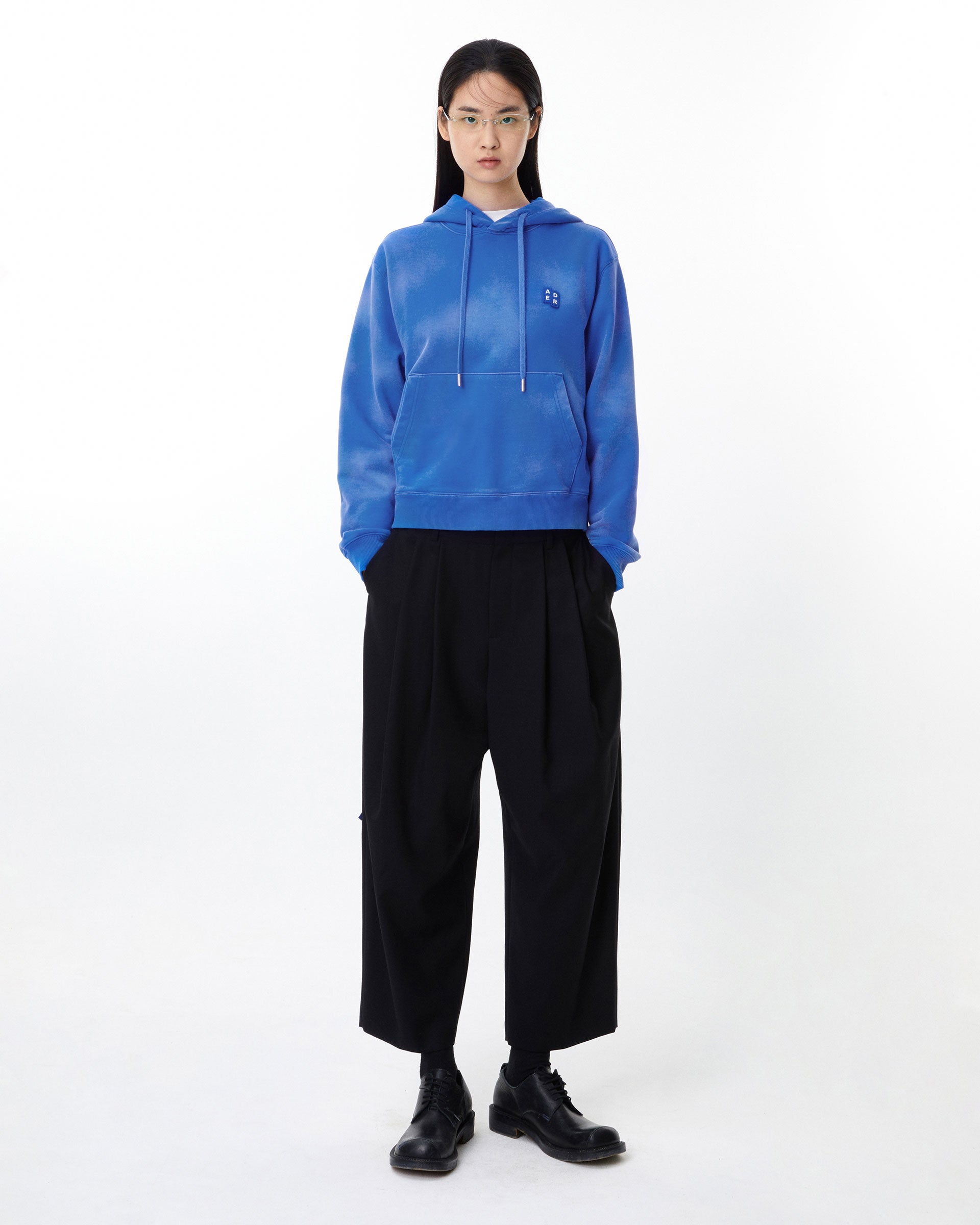 Ader Error - Sig; BL Tag hoodie 01 (Z-Blue) product image 1 | TRAB K-Fashion Australia