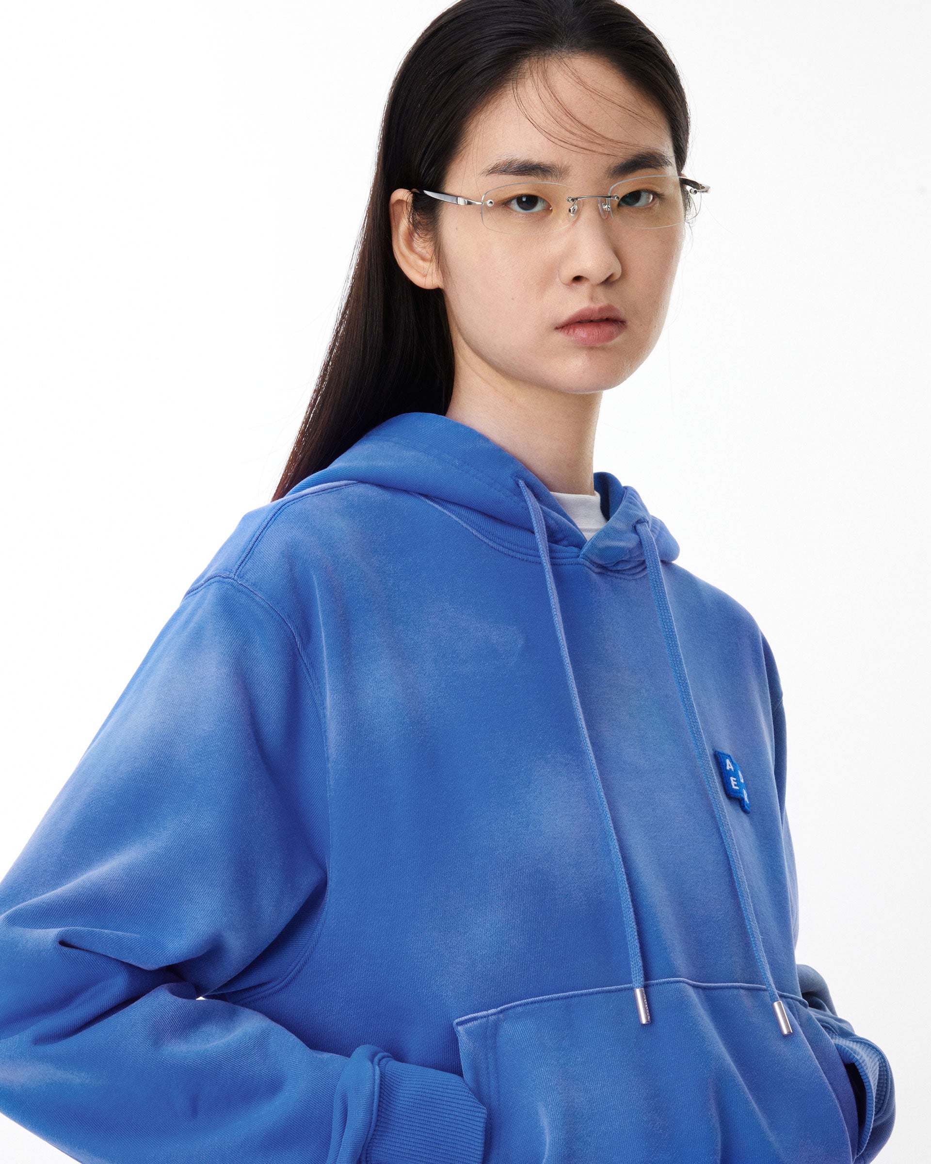 Ader Error - Sig; BL Tag hoodie 01 (Z-Blue) product image 2 | TRAB K-Fashion Australia