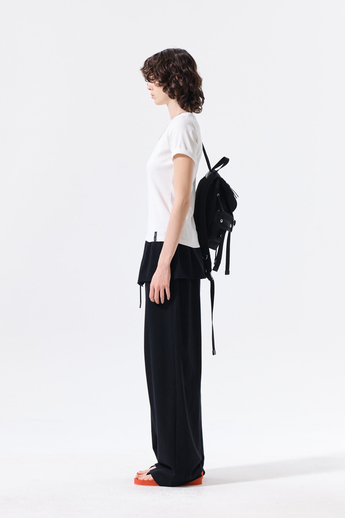 Matin Kim - Layered Skirt Jersey Pants (Black) product image 6 | TRAB K-Fashion Australia