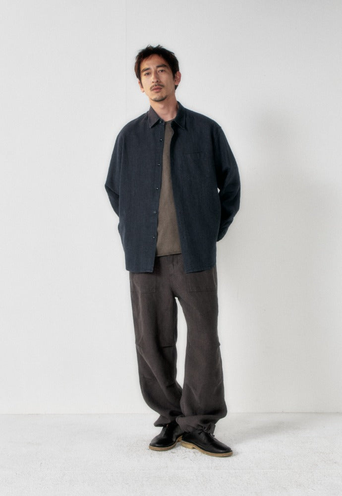 Art if acts - Washed Linen Shirt (Stone) product image 1 | TRAB K-Fashion Australia