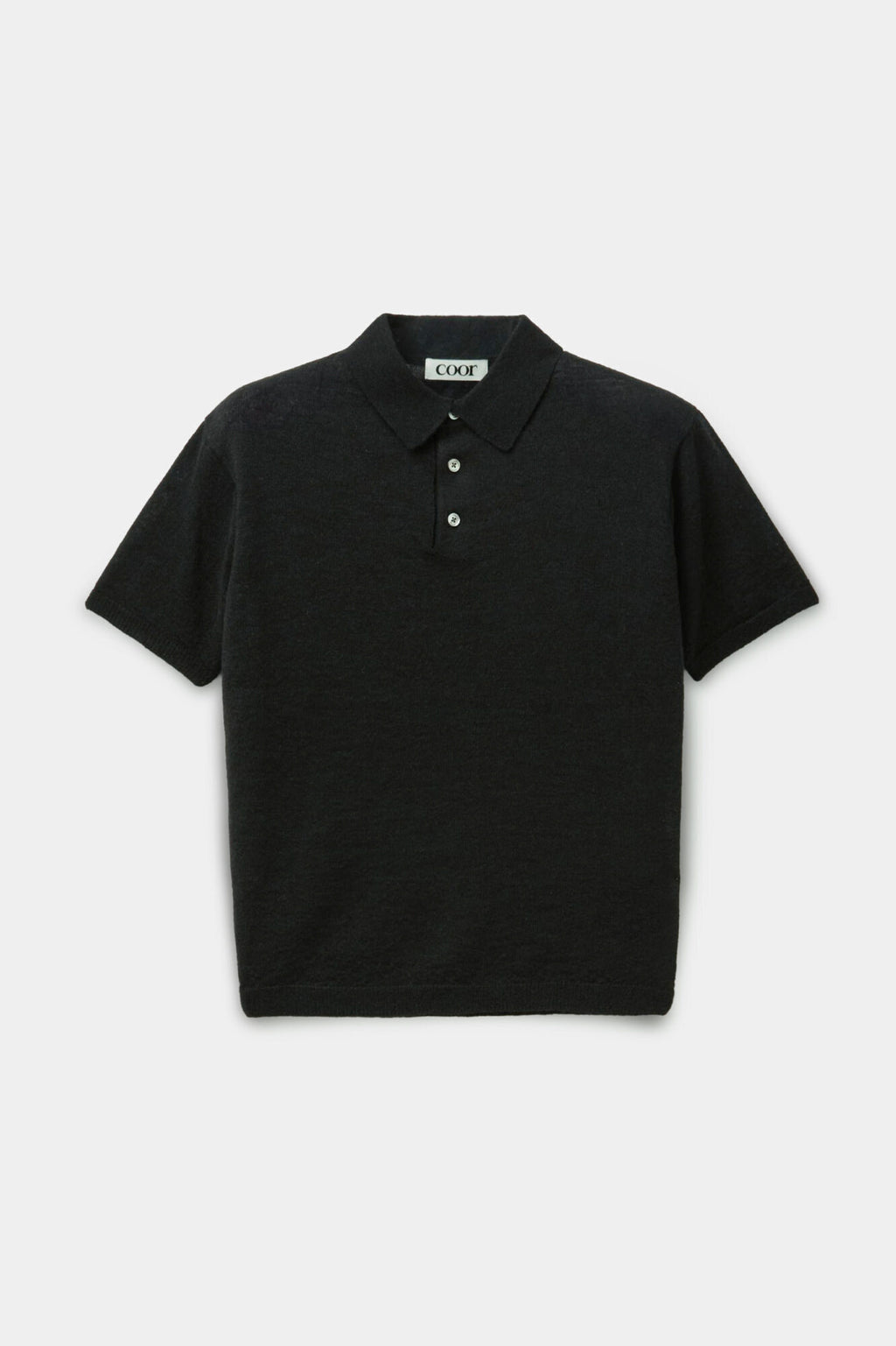 Coor - Haily Alpaca Blend Polo Knit (Black) product image 1 | TRAB K-Fashion Australia