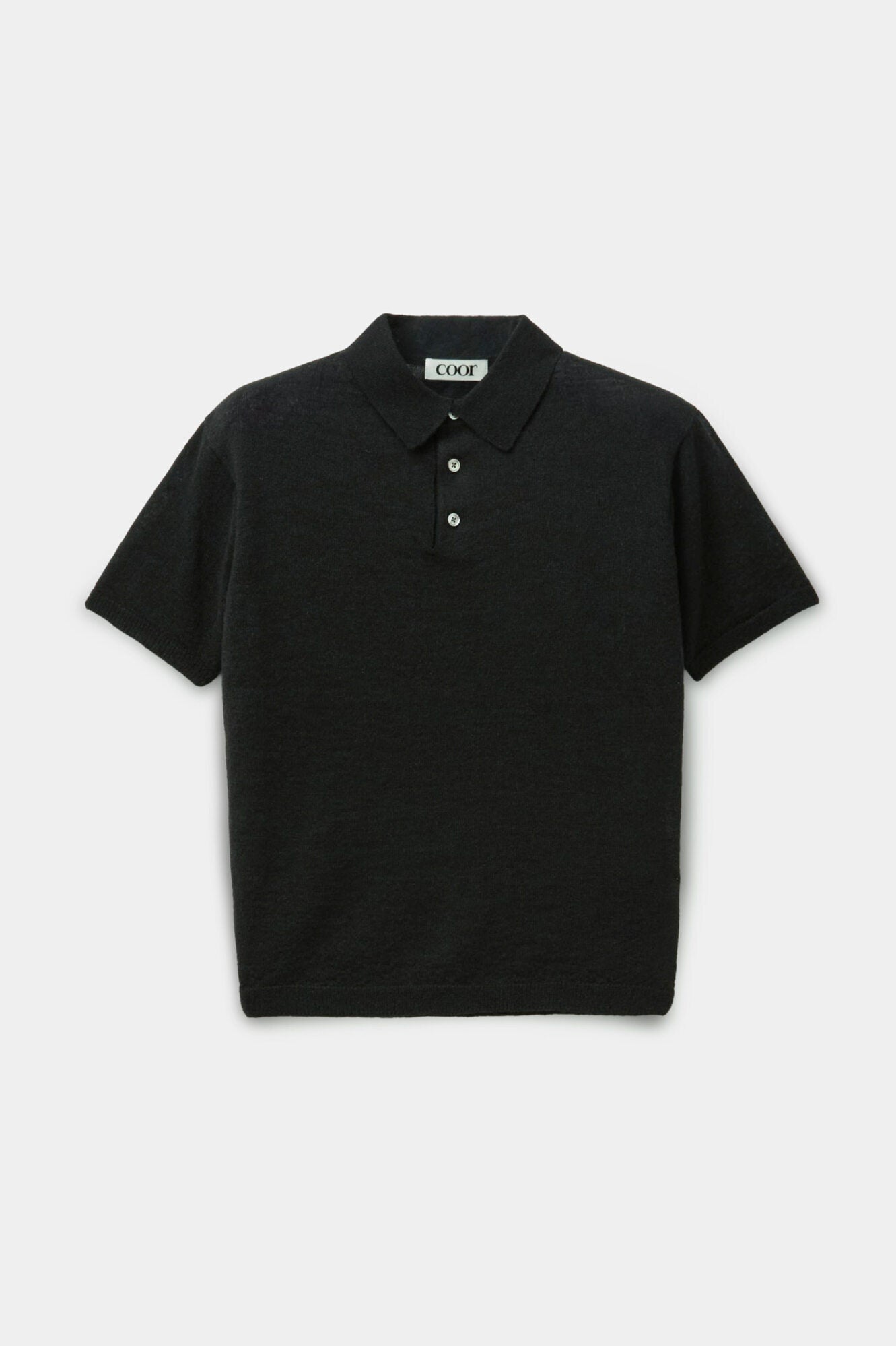 Coor - Haily Alpaca Blend Polo Knit (Black) product image 1 | TRAB K-Fashion Australia