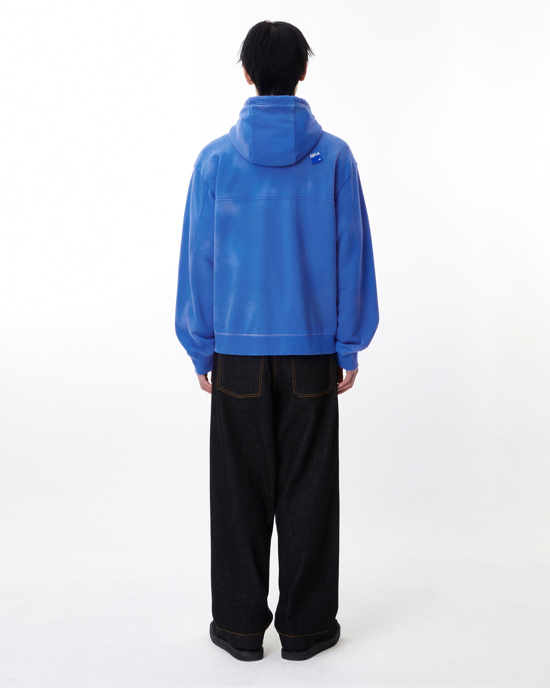 Ader Error - Sig; BL Tag hoodie zip-up 01 (Z-Blue) product image 4 | TRAB K-Fashion Australia