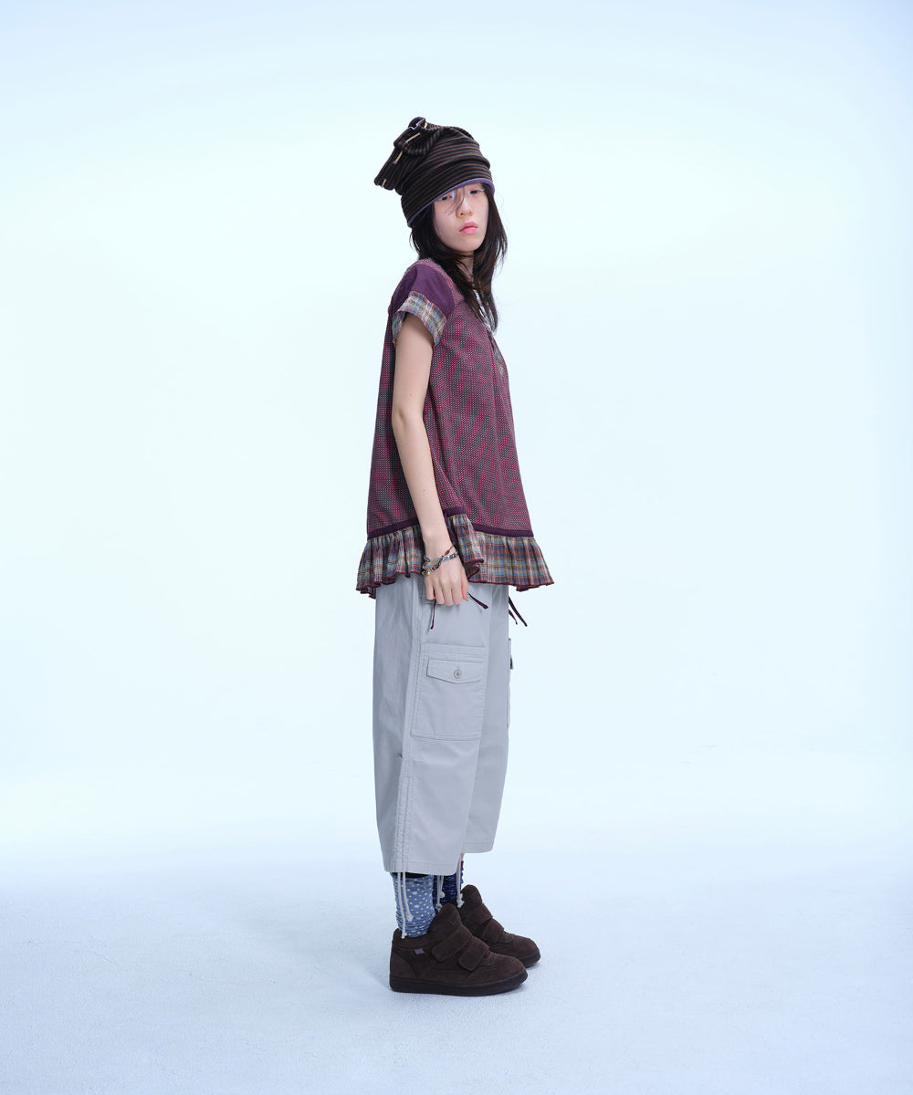 Coyseio - Reversible Drawstring Beanie (Purple) product image 5 | TRAB K-Fashion Australia