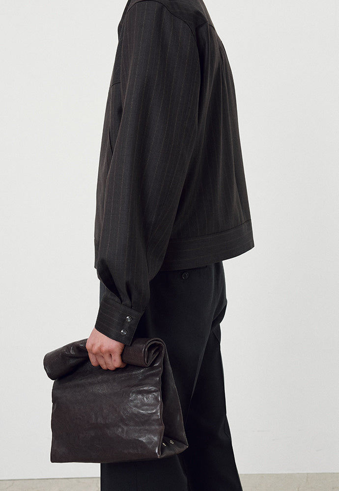 Tonywack - Worsted Wool Western Blouson Jacket (Brown Stripe) product image 6 | TRAB K-Fashion Australia