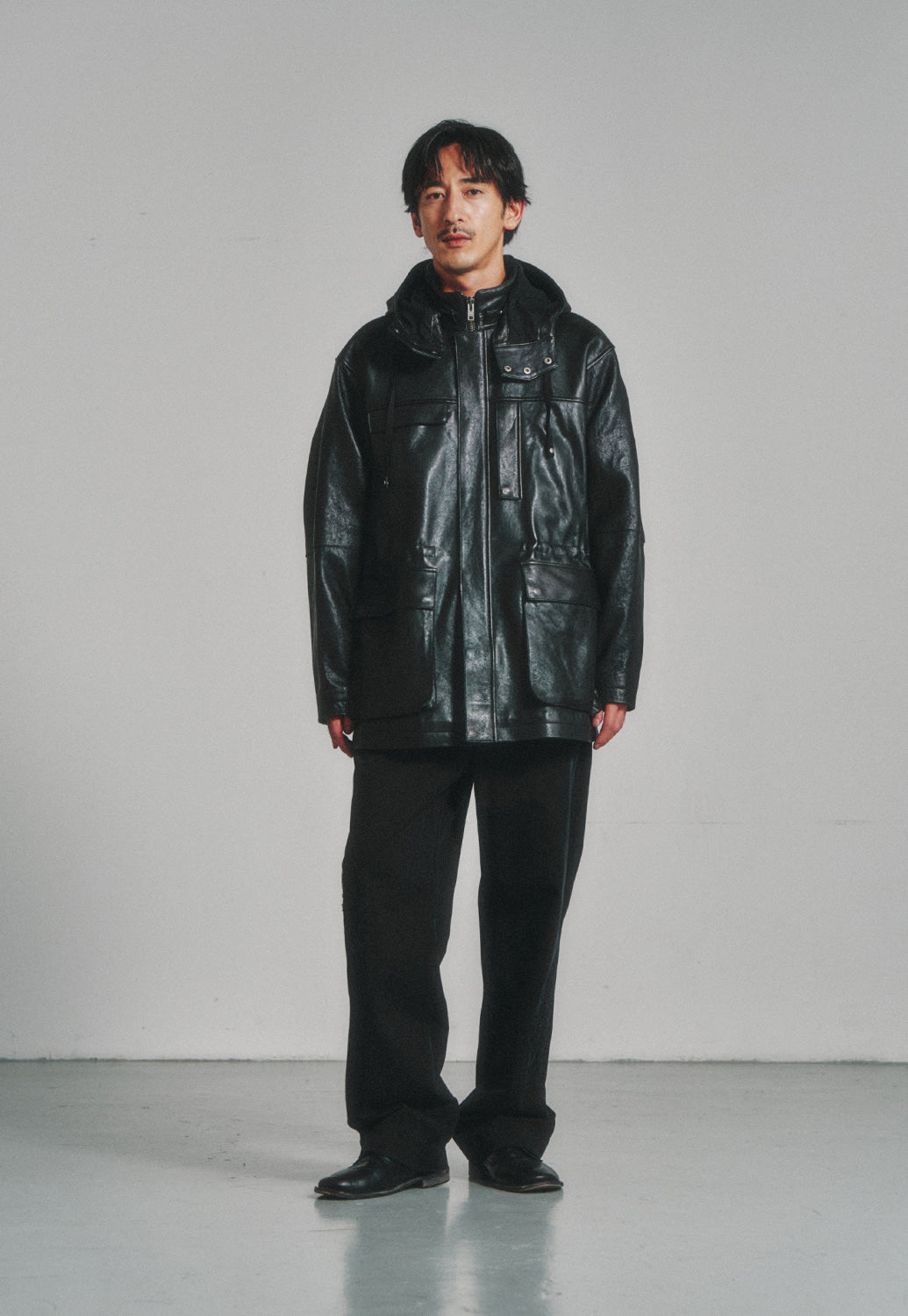 Art if acts - Vegetable Leather Rain Coat (Black) product image 5 | TRAB K-Fashion Australia