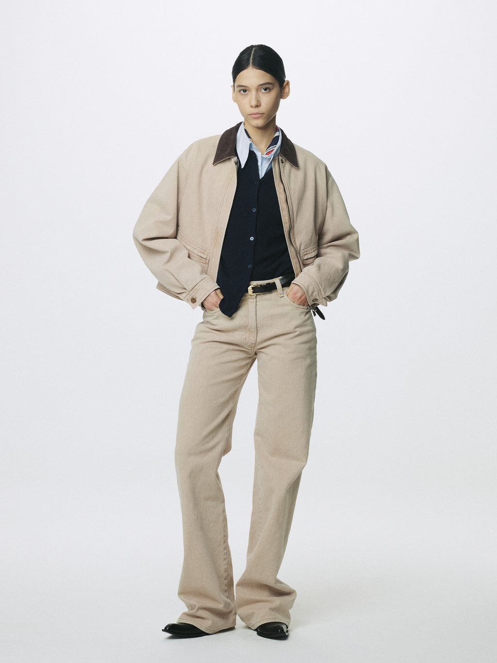 Tonywack - Cropped Work Jacket (Washed Beige) product image 5 | TRAB K-Fashion Australia