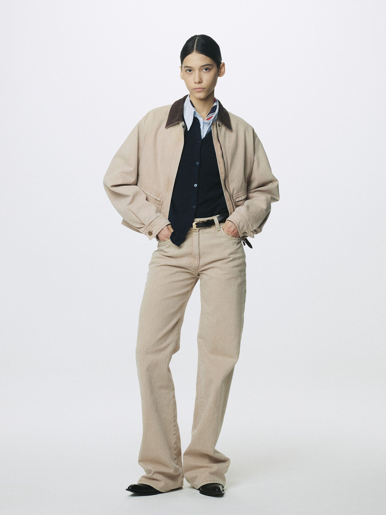 Tonywack - Cropped Work Jacket (Washed Beige) product image 5 | TRAB K-Fashion Australia