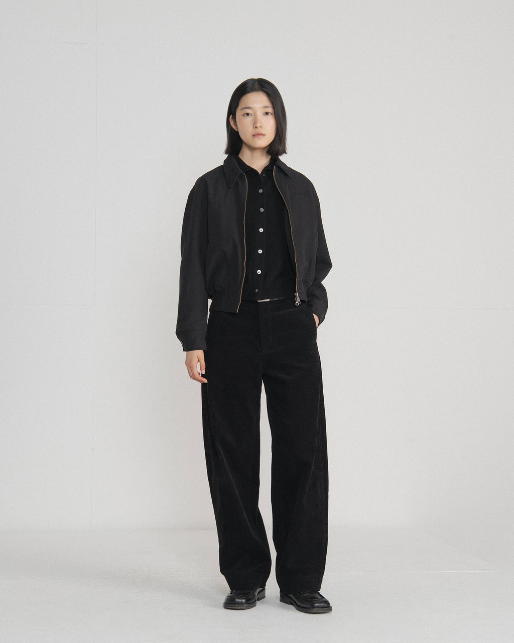 Brownyard - Washed Blouson (Black) product image 1 | TRAB K-Fashion Australia