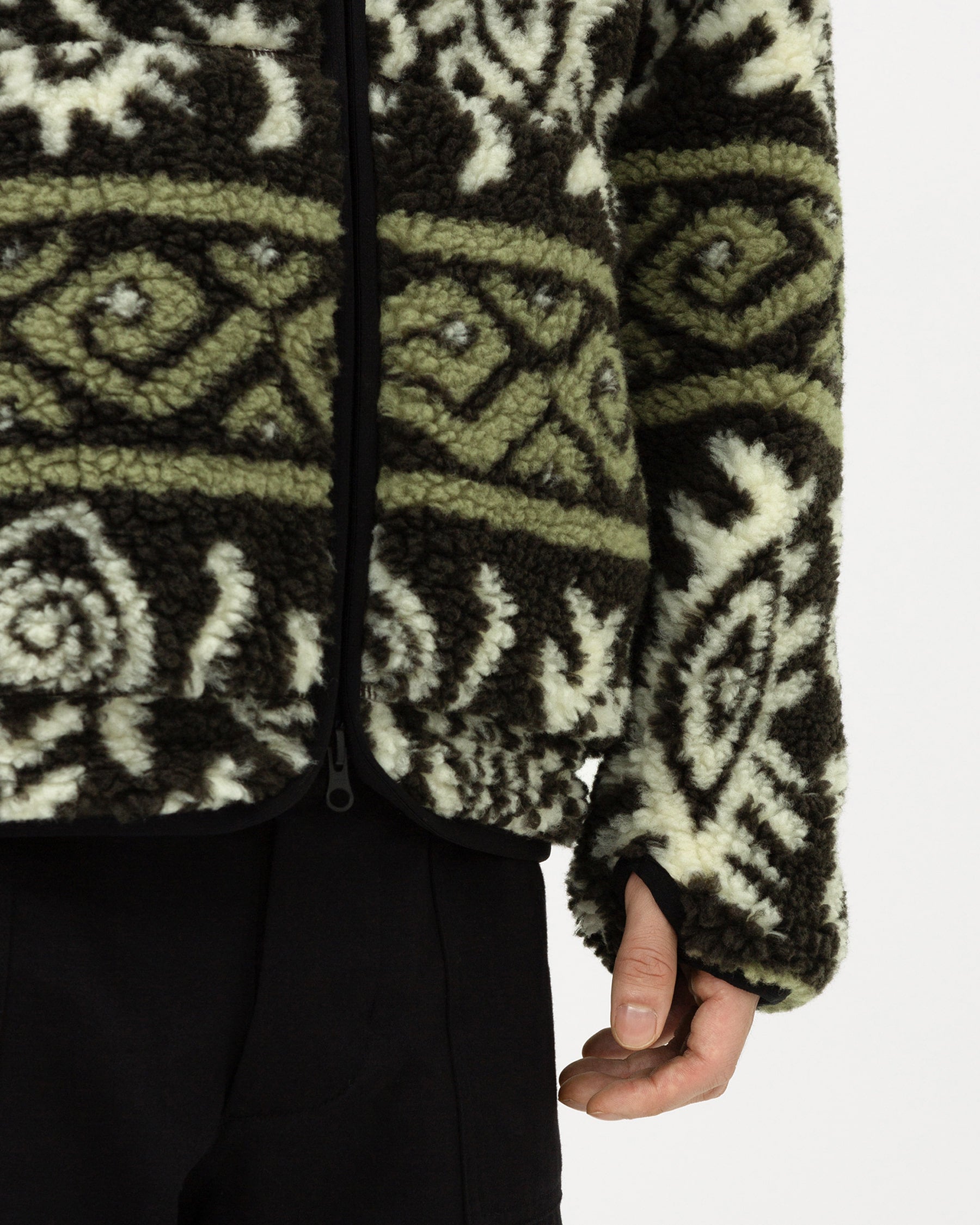 Brownyard - Native Fleece Jacket (Olive) product image 4 | TRAB K-Fashion Australia