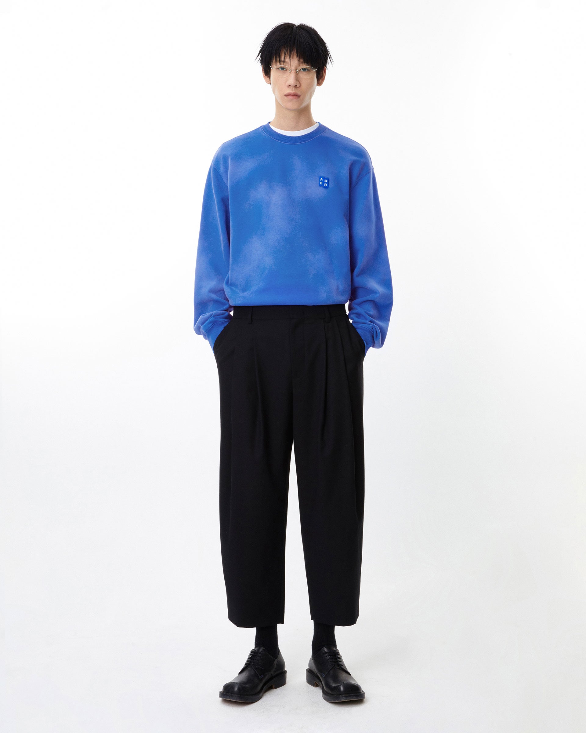Ader Error - Sig; BL Tag sweatshirt 01 (Z-Blue) product image 1 | TRAB K-Fashion Australia