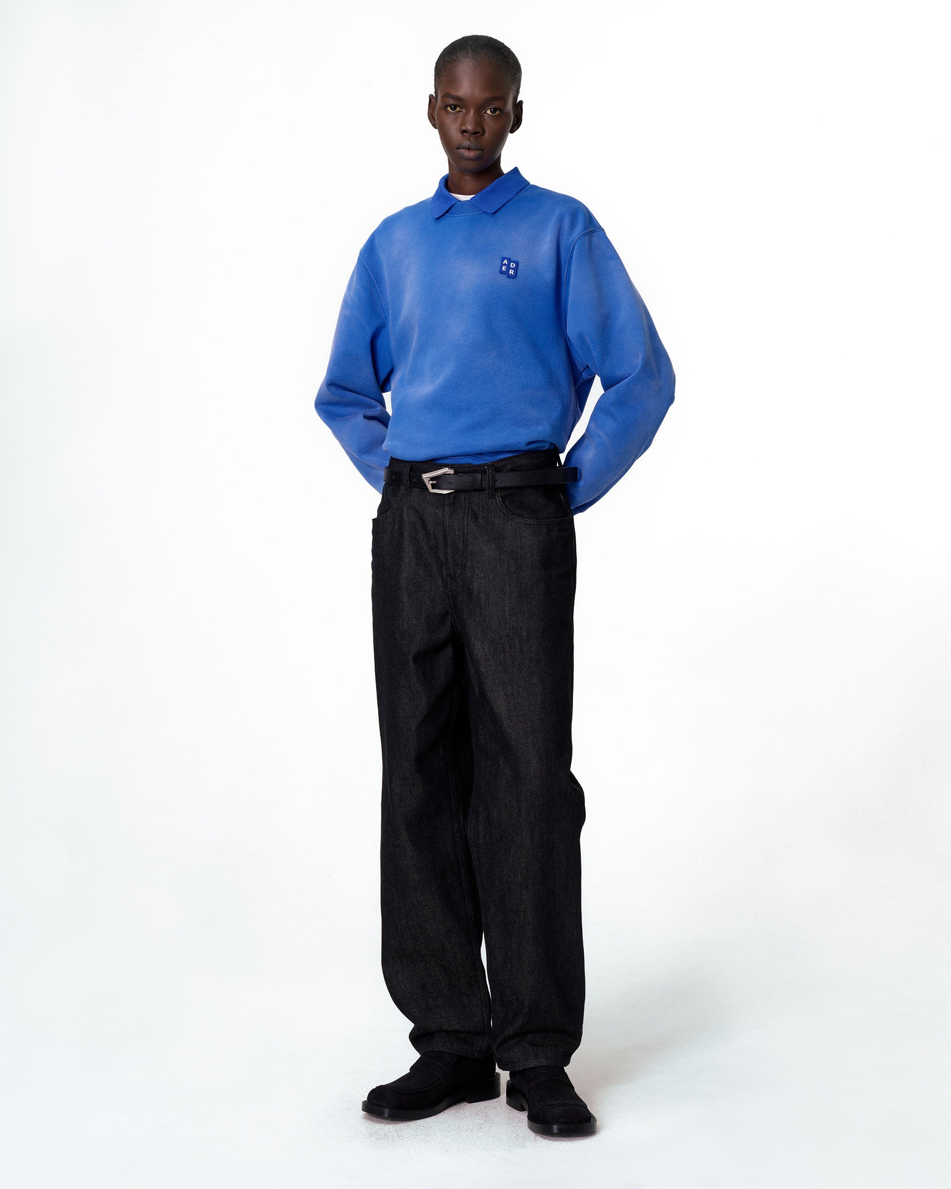 Ader Error - Sig; BL Tag sweatshirt 01 (Z-Blue) product image 1 | TRAB K-Fashion Australia