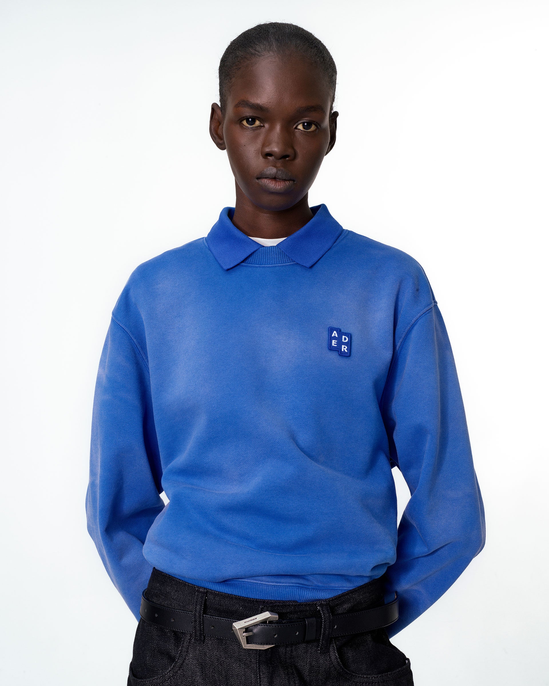 Ader Error - Sig; BL Tag sweatshirt 01 (Z-Blue) product image 2 | TRAB K-Fashion Australia
