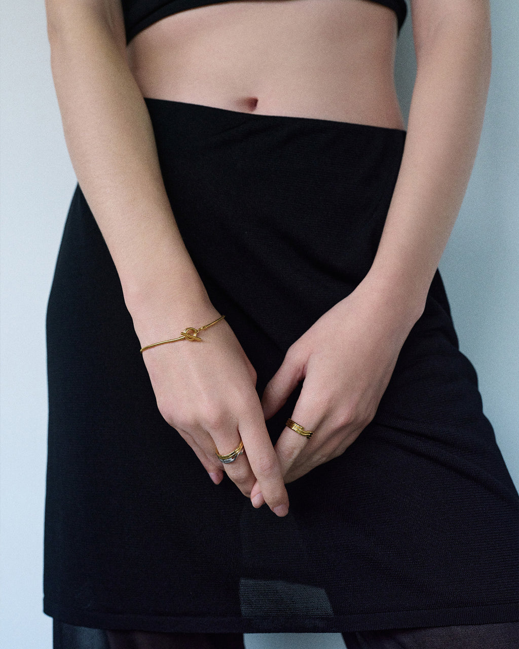 Numbering - Coil Toggle Snake Chain Bracelet #8901 product image 2 | TRAB K-Fashion Australia