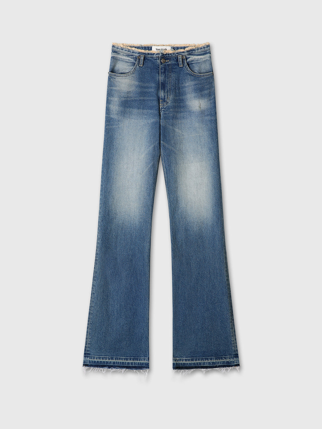 Tonywack - Raw-Hem Bootcut Denim (Washed Mid Blue) product image 7 | TRAB K-Fashion Australia