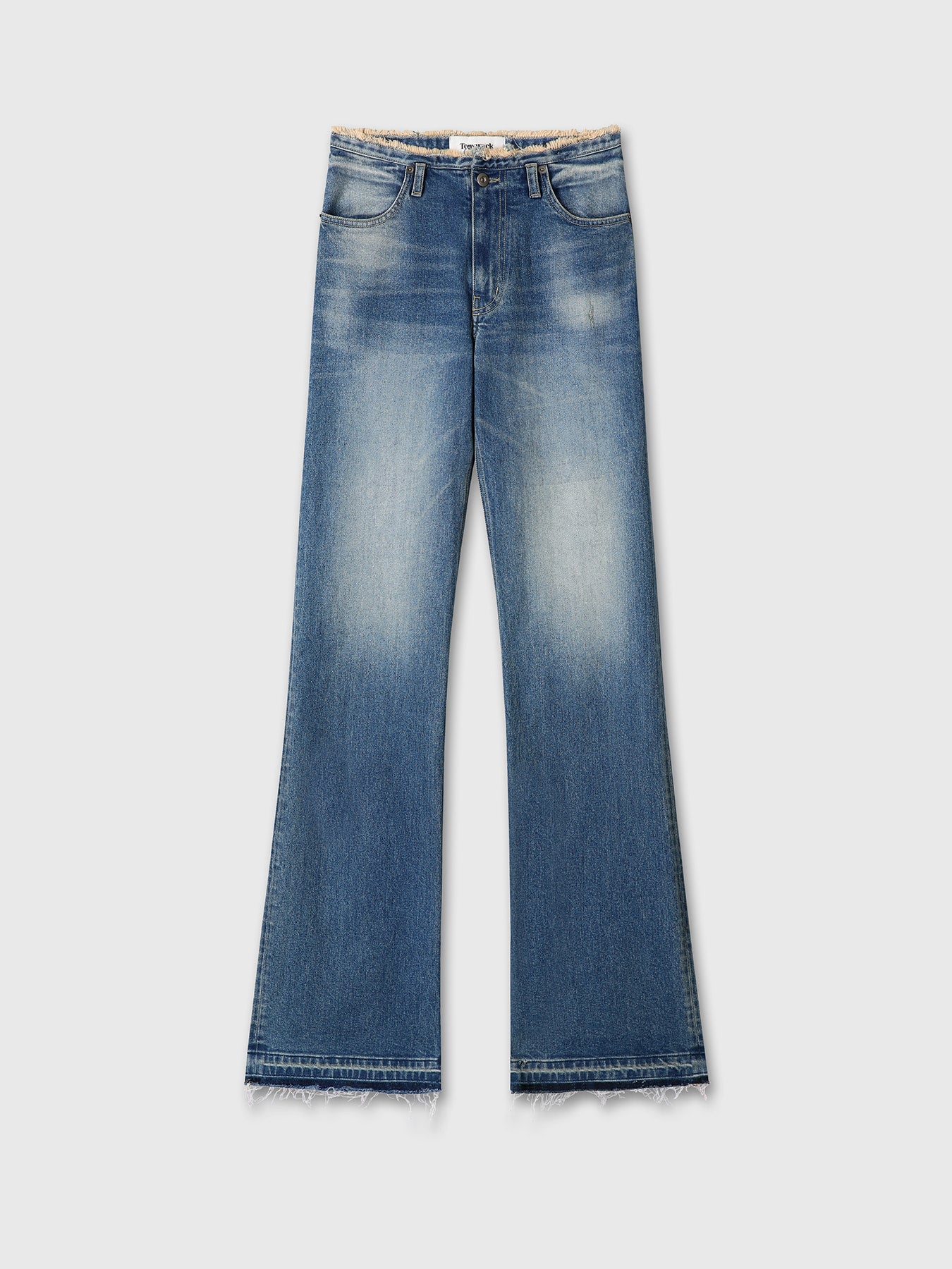Tonywack - Raw-Hem Bootcut Denim (Washed Mid Blue) product image 7 | TRAB K-Fashion Australia