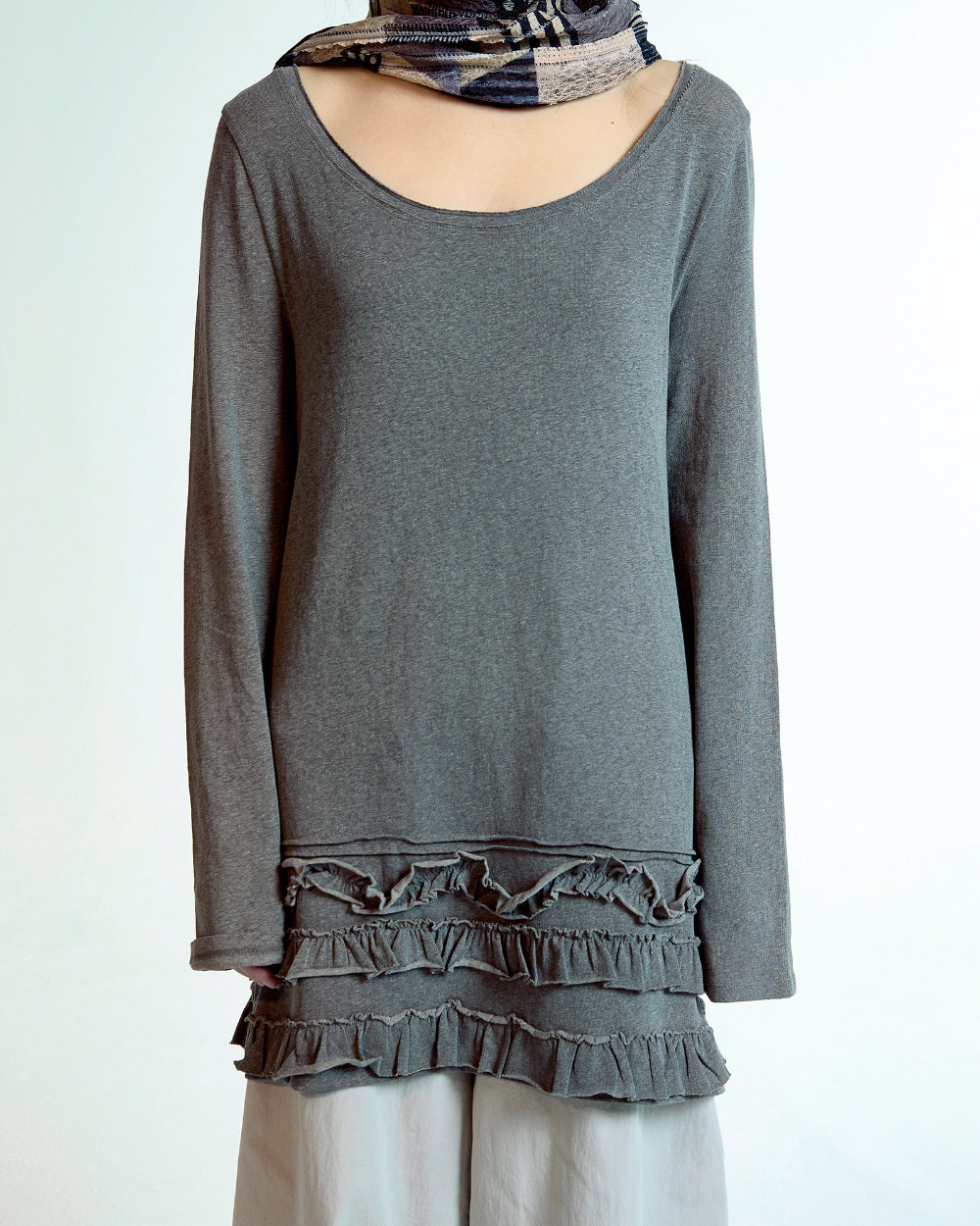 Coyseio - Bottom Multiple Frill Dress (Brown) product image 7 | TRAB K-Fashion Australia