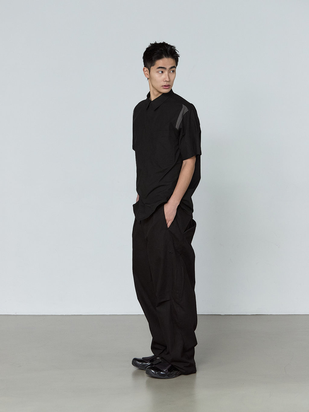 San San Gear - Block Shirt (Black) product image 1 | TRAB K-Fashion Australia