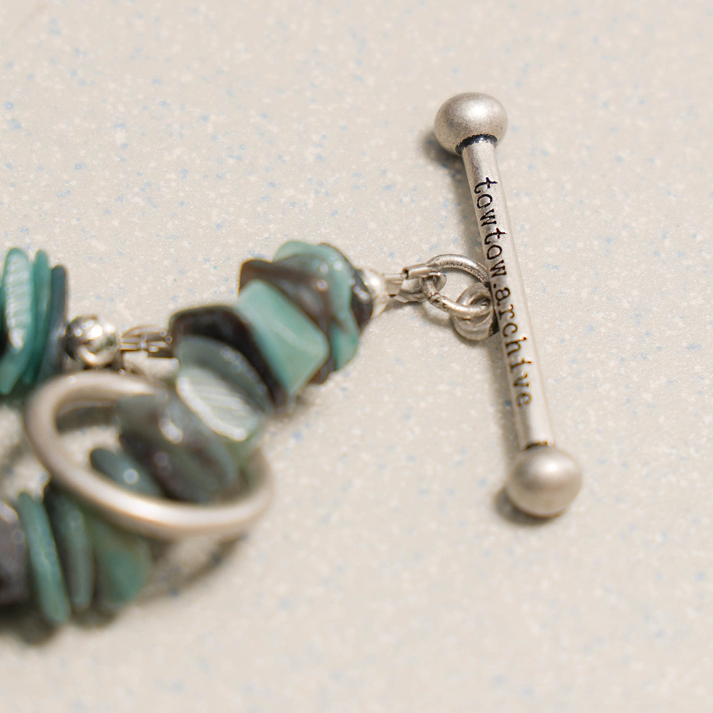 Towtow Archive - Luna Shell Necklace Turquoise (OC) product image 3 | TRAB K-Fashion Australia