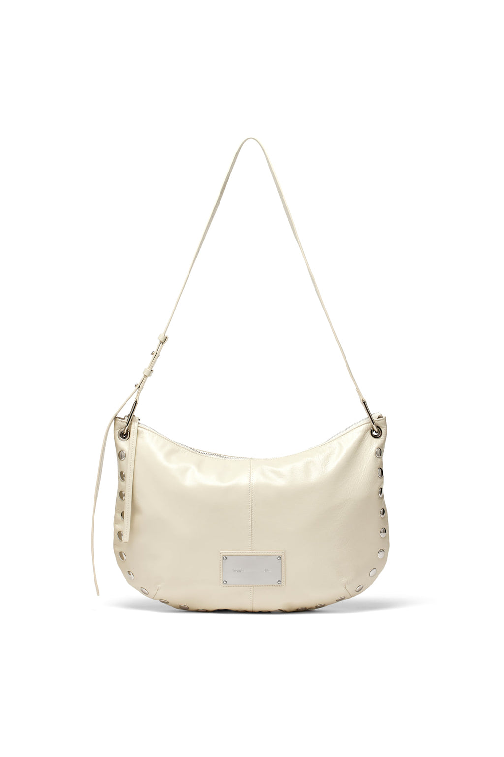 Matin Kim - Stud Leather Hobo Bag (Ivory) product image 1 | TRAB K-Fashion Australia