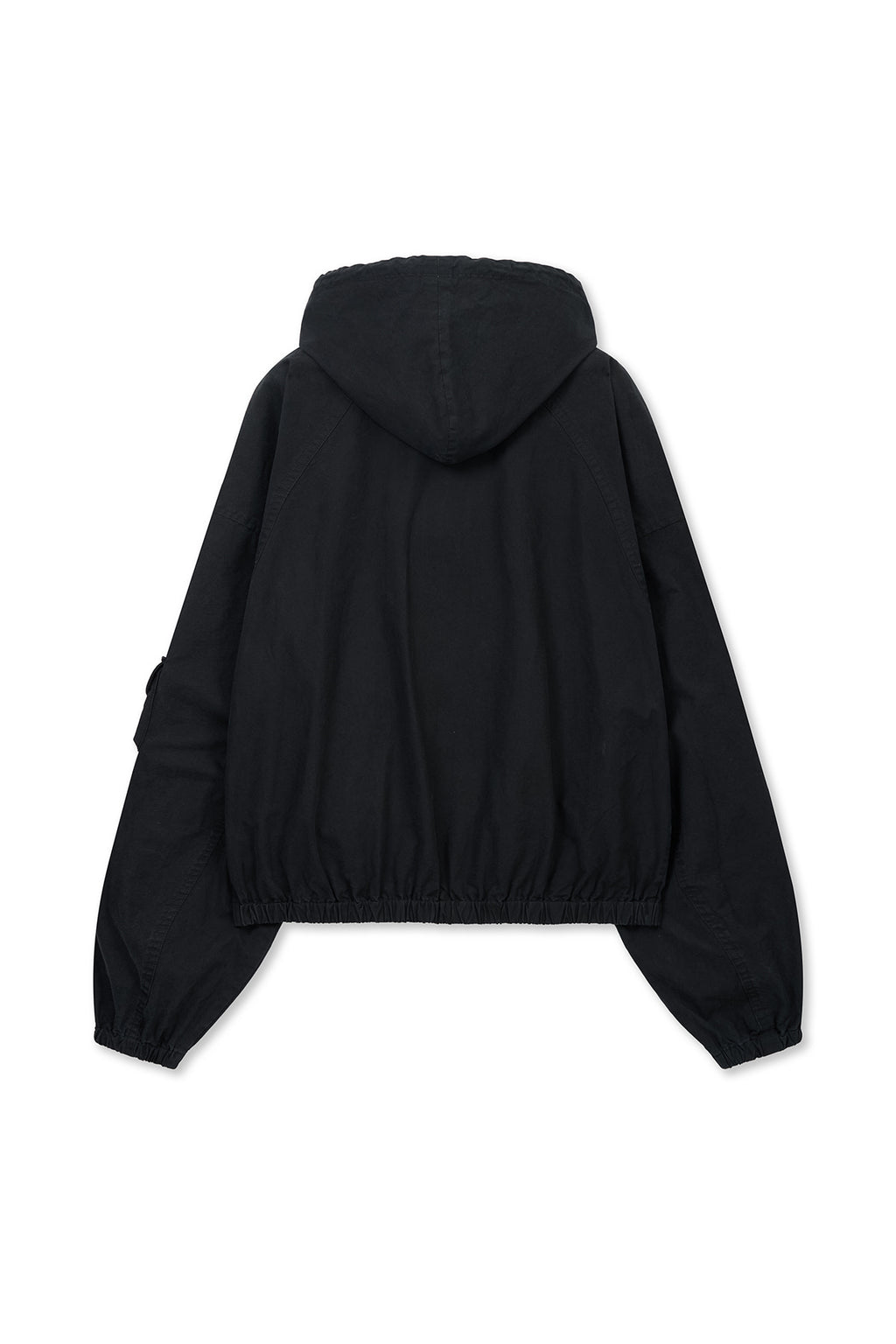Matin Kim - Washed Cotton Hoody Zip Up (Black) product image 2 | TRAB K-Fashion Australia