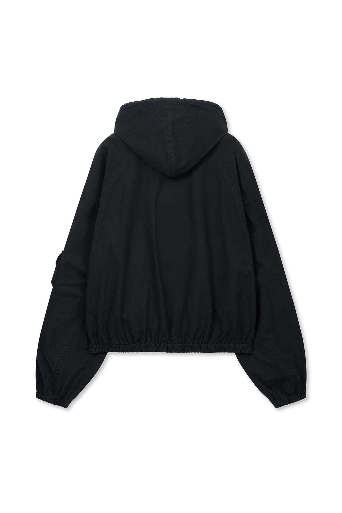 Matin Kim - Washed Cotton Hoody Zip Up (Black) product image 2 | TRAB K-Fashion Australia