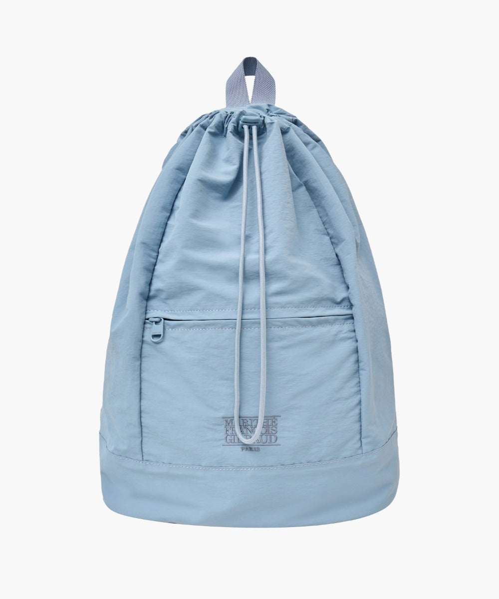 Marithe & Francois Girbaud - Classic Logo Zip Pocket Backpack (Sky Blue) product image 1 | TRAB K-Fashion Australia