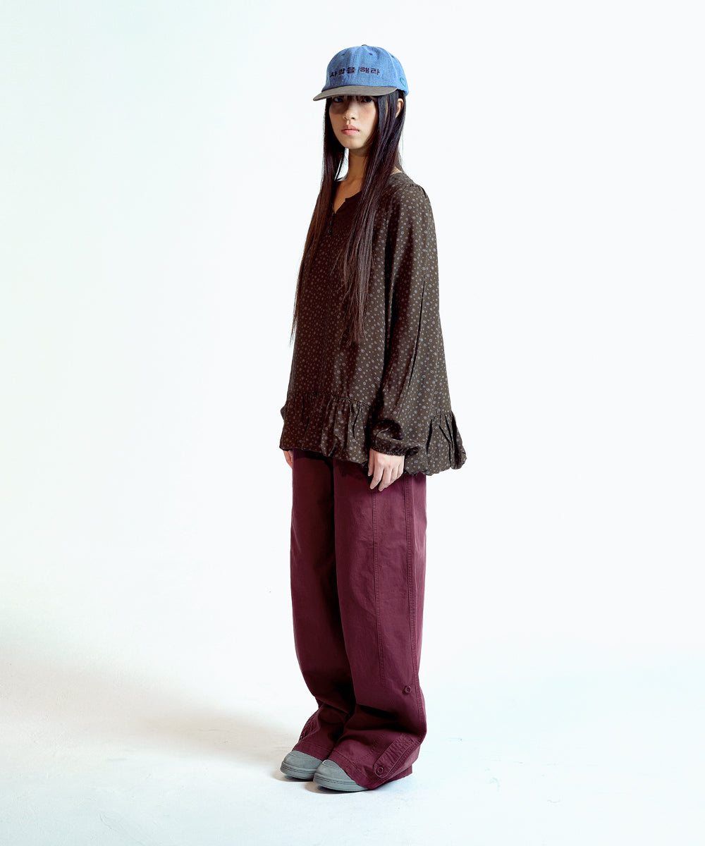 Coyseio - Dudu Puff Blouse (Brown) product image 11 | TRAB K-Fashion Australia