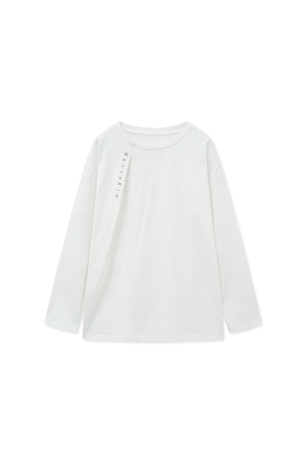 Matin Kim - Tuck Point Long Sleeve Top (White) product image 1 | TRAB K-Fashion Australia