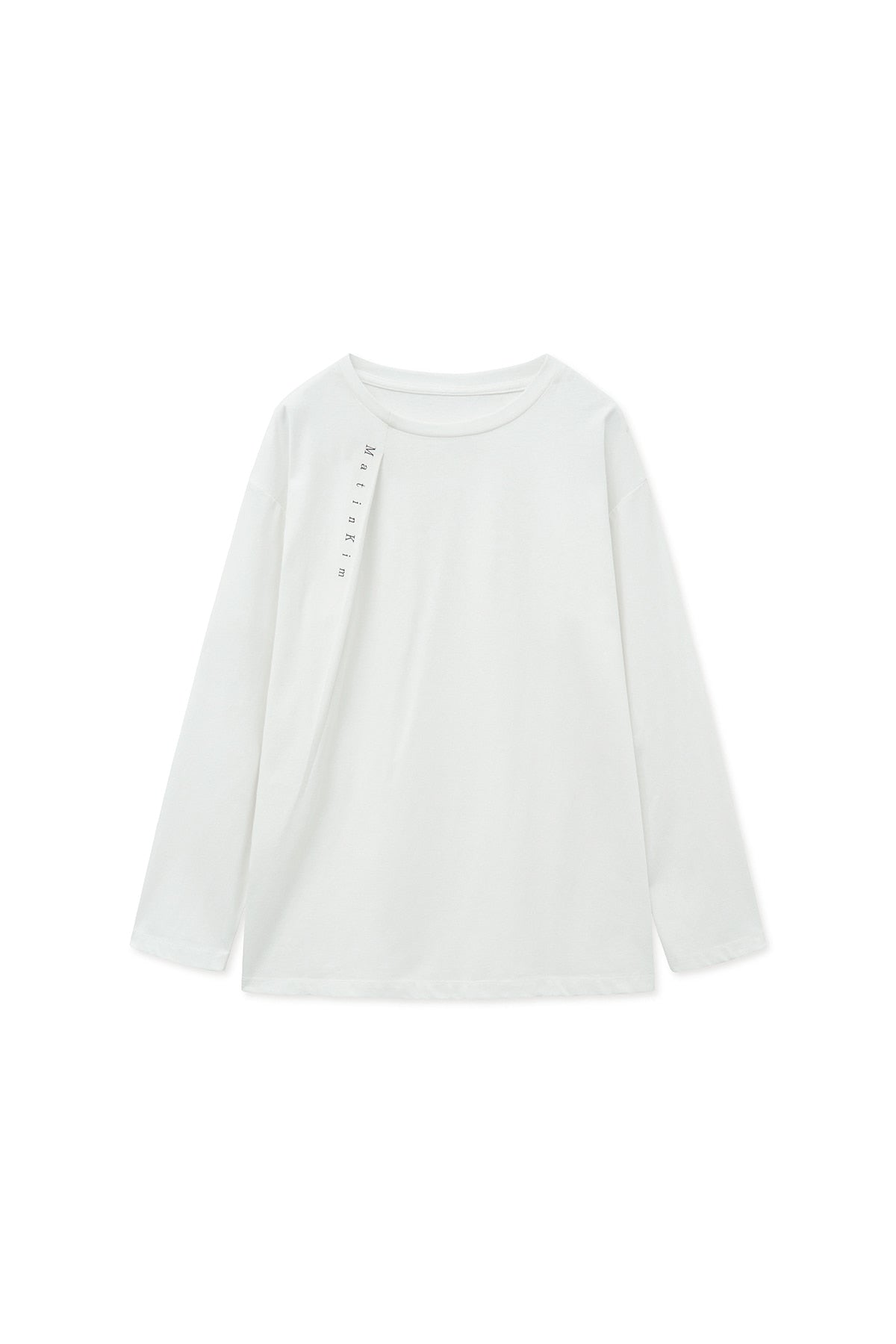 Matin Kim - Tuck Point Long Sleeve Top (White) product image 1 | TRAB K-Fashion Australia