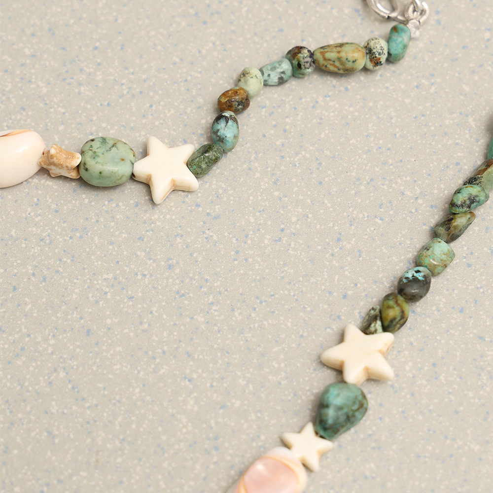 Towtow Archive - Peace Bar Stone Necklace (Green) product image 3 | TRAB K-Fashion Australia