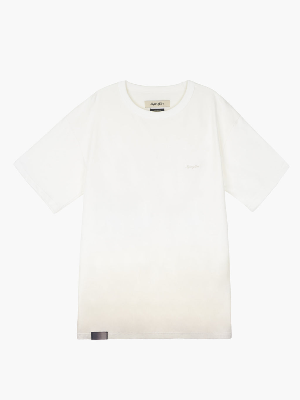 Jiyong Kim - Sun-Bleached Tab Tee (White) product image 1 | TRAB K-Fashion Australia
