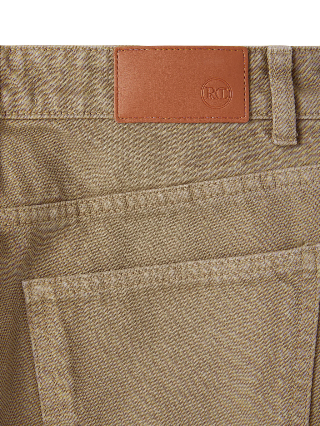 Recto - Washed Curved Denim (Beige Khaki) product image 8 | TRAB K-Fashion Australia