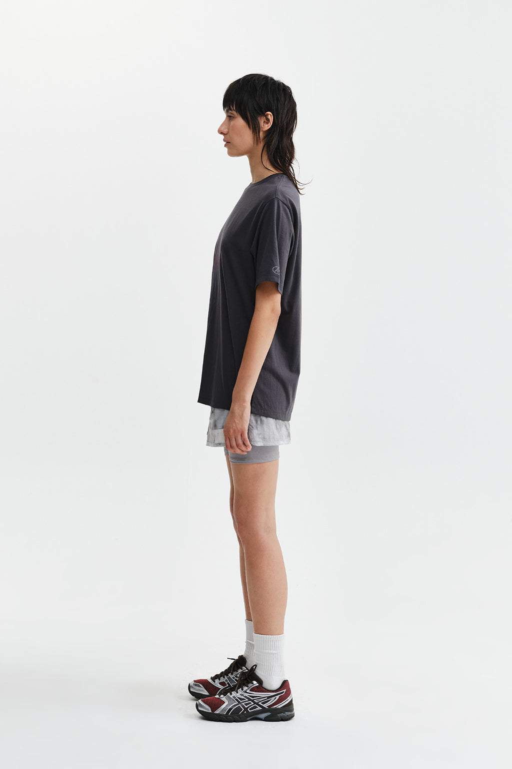 Matin Kim - Matin Pace Sprint Graffiti Top (Charcoal) product image 8 | TRAB K-Fashion Australia