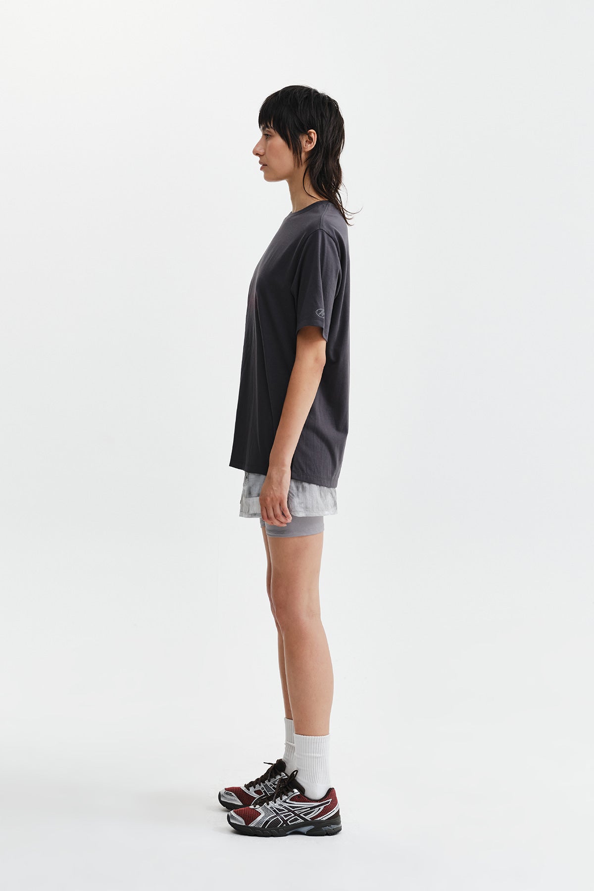 Matin Kim - Matin Pace Sprint Graffiti Top (Charcoal) product image 8 | TRAB K-Fashion Australia