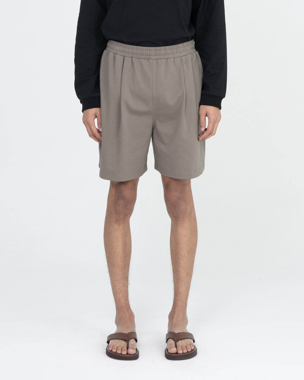 Brownyard - Smooth Jersey Shorts (Vintage Beige) product image 1 | TRAB K-Fashion Australia