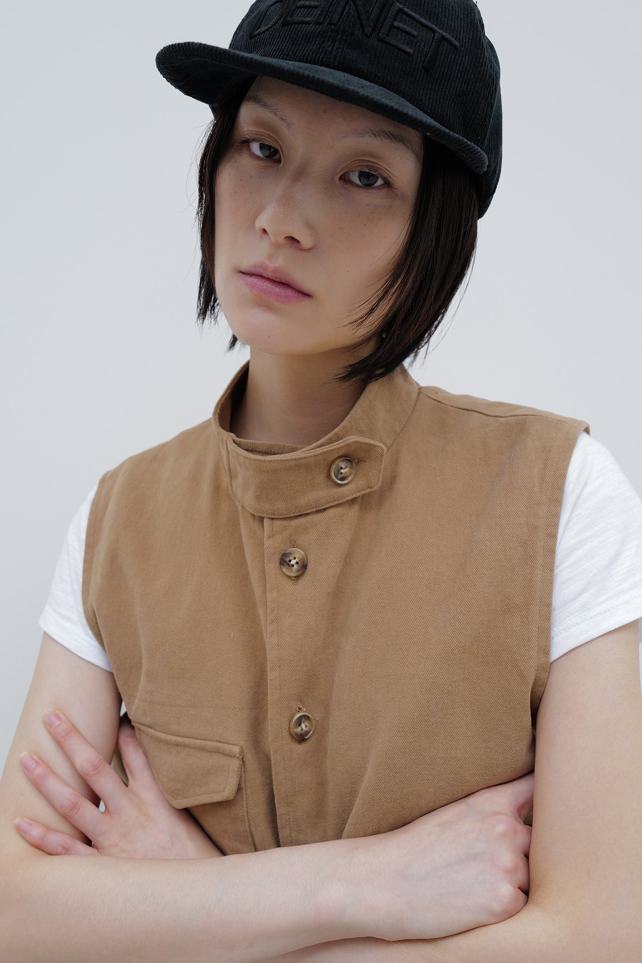 Deinet - Deinet Multi Pocket Cotton Vest (Beige) product image 11 | TRAB K-Fashion Australia