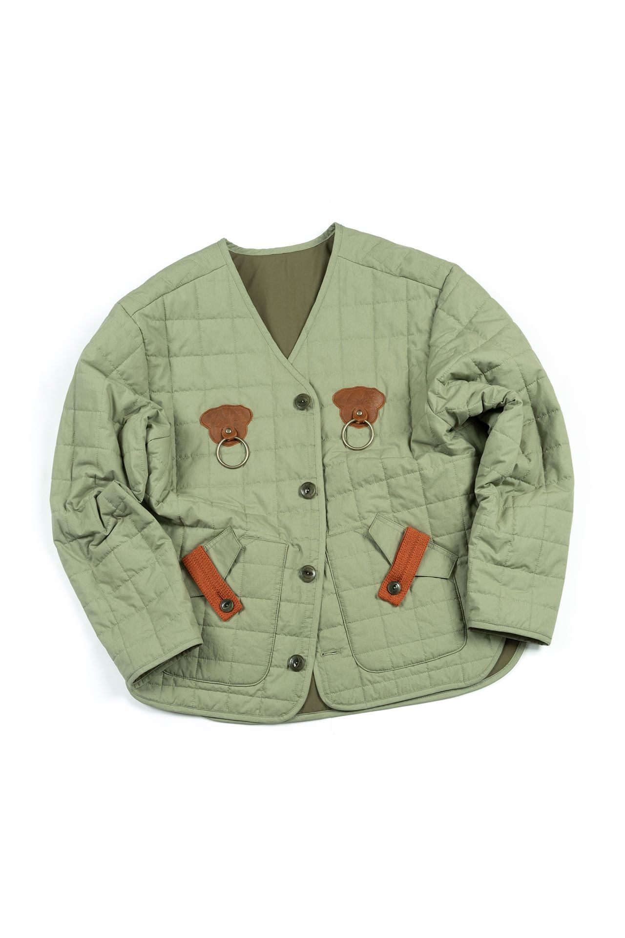 Ioedle - Welcome Gate Quilted Jacket (Olive) product image 1 | TRAB K-Fashion Australia
