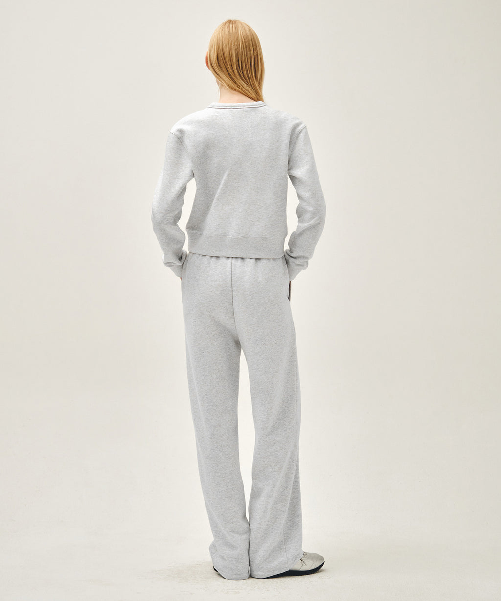 Marithe & Francois Girbaud - Basic Fold-over Sweat Pants (Light Heather Gray) product image 5 | TRAB K-Fashion Australia