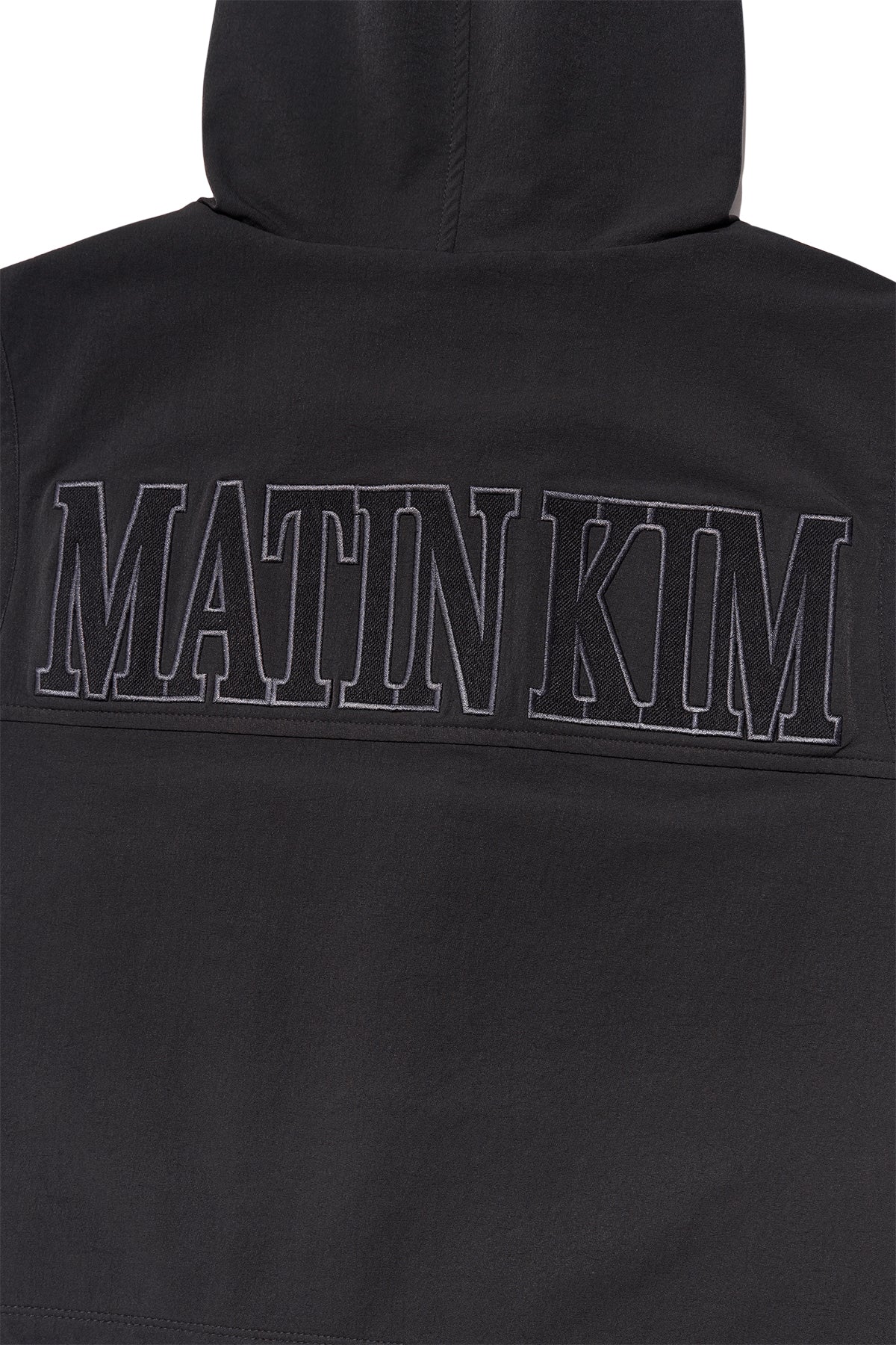 Matin Kim - Back Logo Light Hoody Vest (Charcoal) product image 5 | TRAB K-Fashion Australia