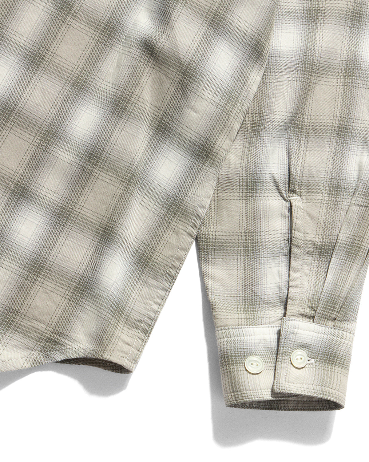 Eastlogue - Western Fringe Shirt (Sand Olive Check) product image 5 | TRAB K-Fashion Australia
