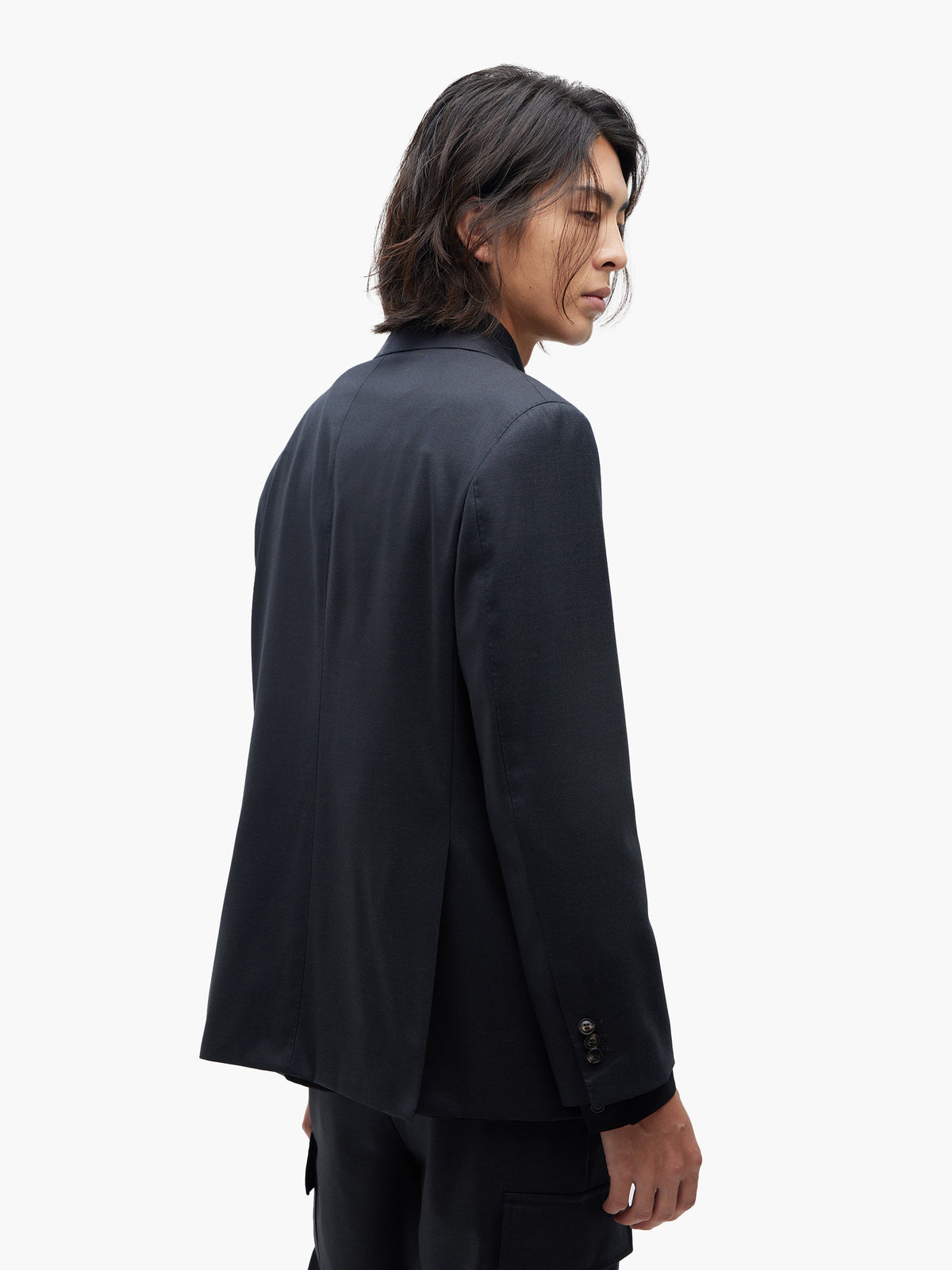 Jiyong Kim - Super Fine Wool Tailored Jacket (Black) product image 5 | TRAB K-Fashion Australia