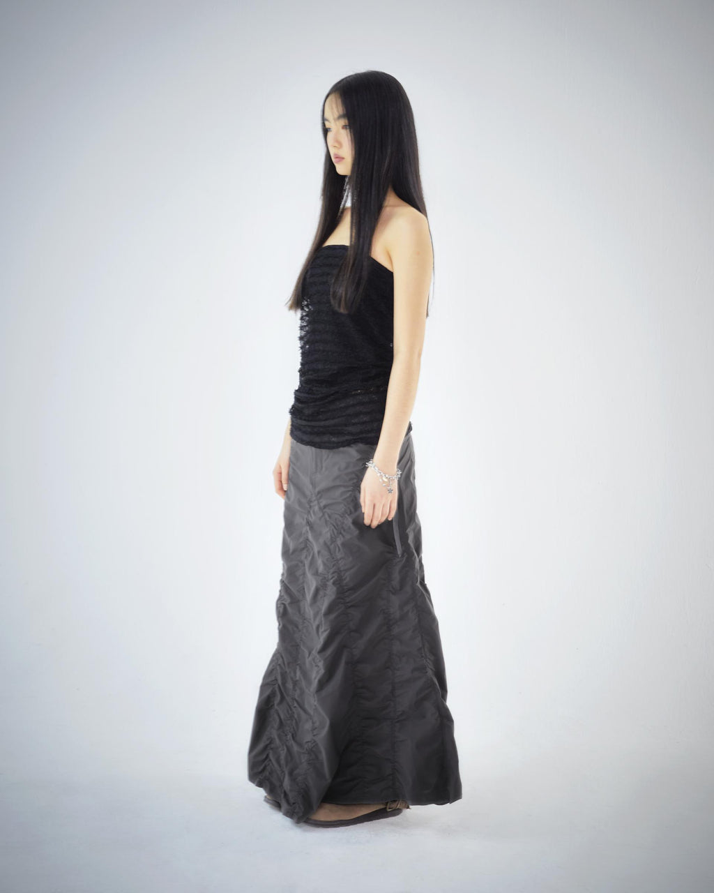 Coyseio - Wave Stitch Tube Top (Black) product image 14 | TRAB K-Fashion Australia
