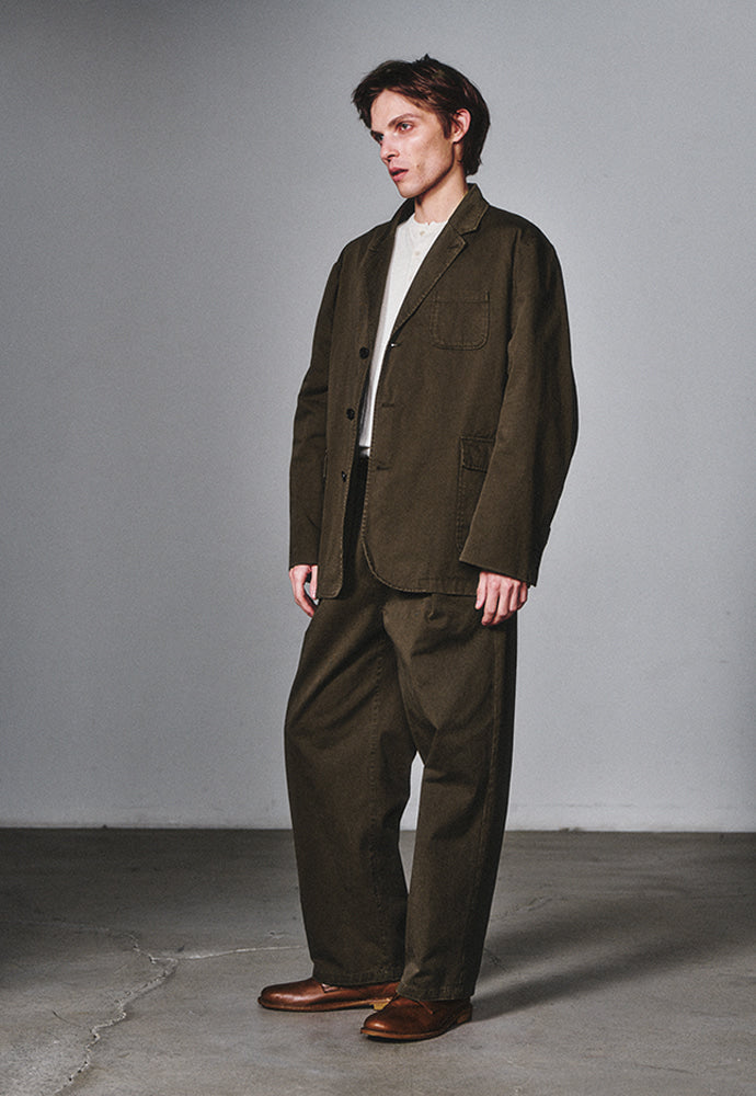 Art if acts - One Tuck Chino Pants (Olive) product image 2 | TRAB K-Fashion Australia